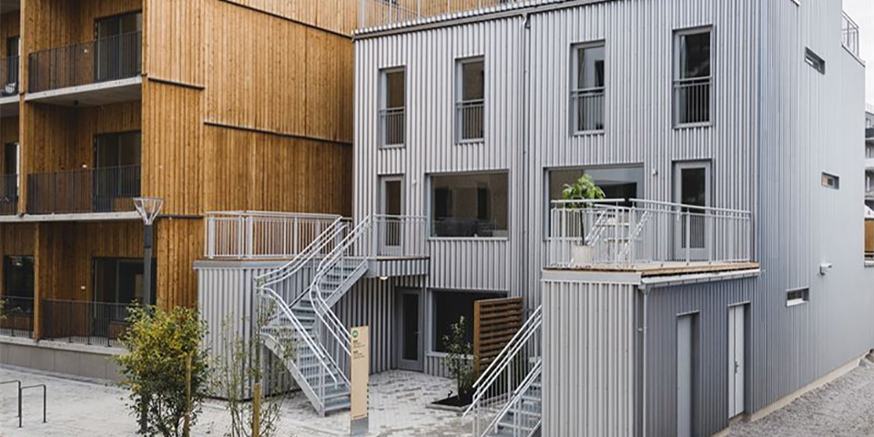 “Lilla Integralen” gebouw met aparte gevel van GreenCoat®-staal, genomineerd voor de Plåtpriset 2019