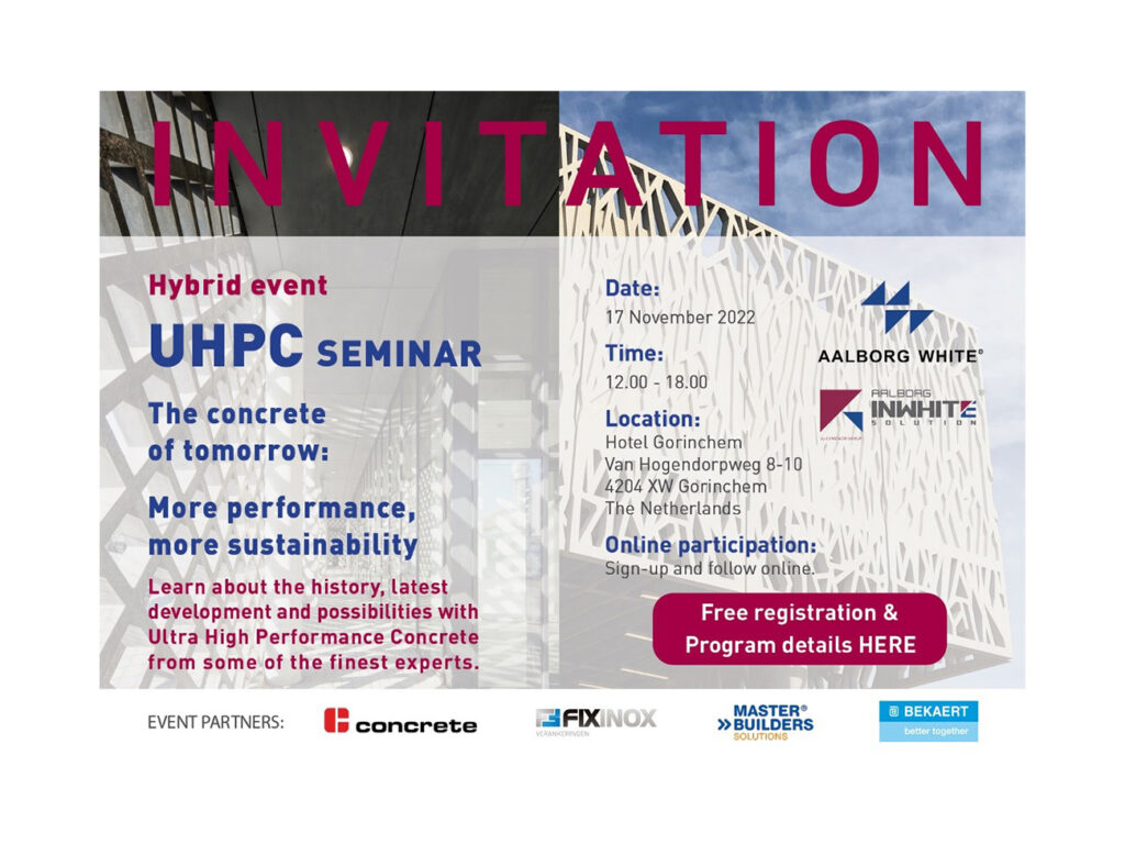 Nieuwe datum – uitnodiging voor UHPC Kennissessie – The Concrete of Tomorrow